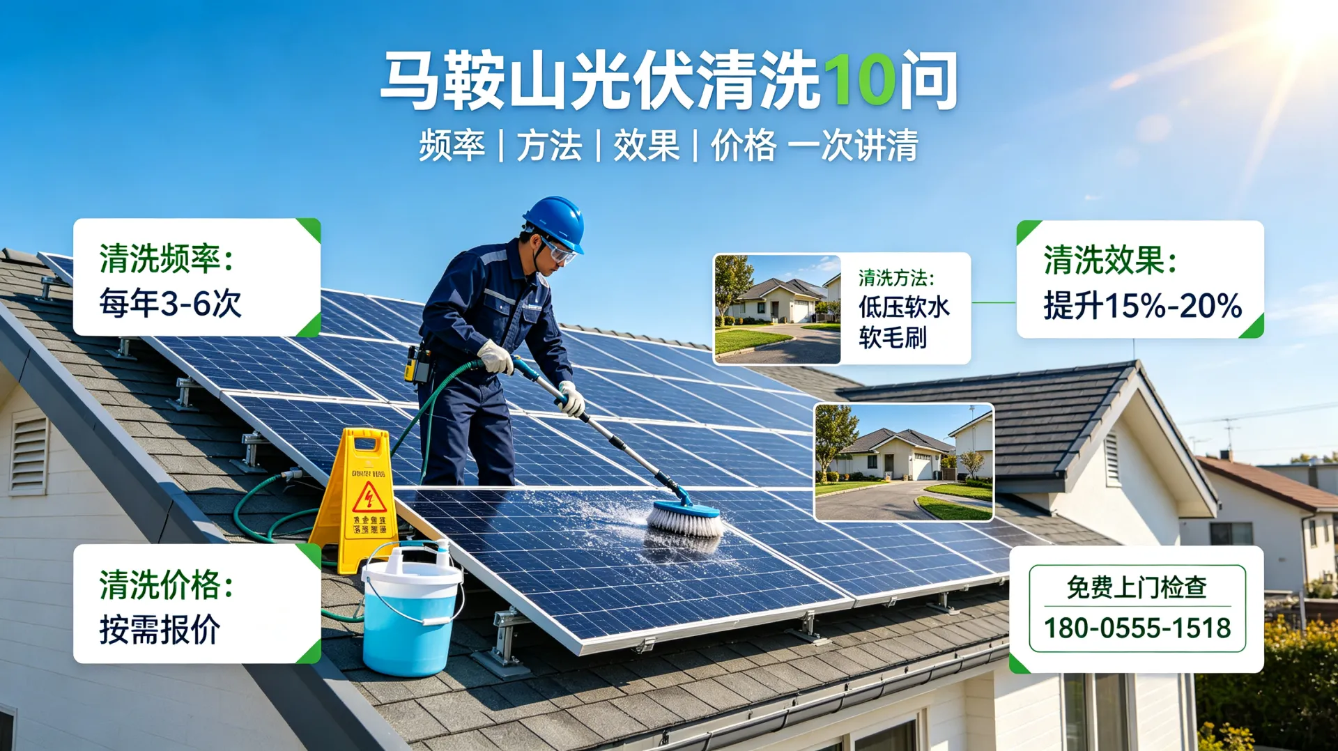 光伏清洗常见问题解答：马鞍山业主专属FAQ